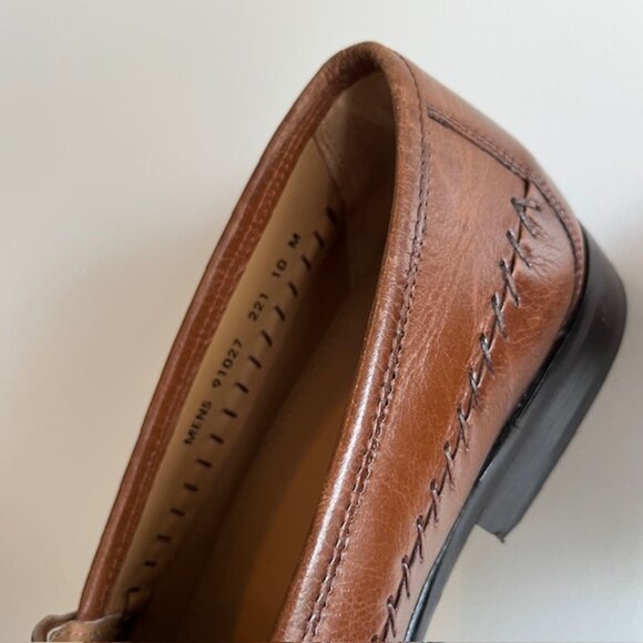 Brass Boot Men's Tassel Leather Brown Loafers - Sz 10M - Picture 3 of 6